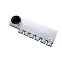 Rozdzielacz TopFlex Metal kątowy jednorzędowy z izolacją wewnętrzną DN160/przyłącza 6 x DN75