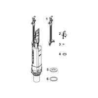 Kompletny zawór spustowy A3 z koszem i dociskiem zaworu TECE profil
